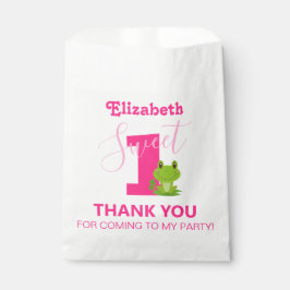 Sacolinha bolsa de favor do primeiro aniversario do sapo