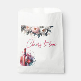 Sacolinha Bolsa de Favor para Chá de Noiva Cheers to Love