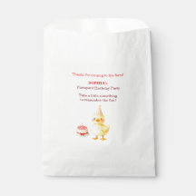 Bolsa de Favor para Menina de Aniversário com Anim