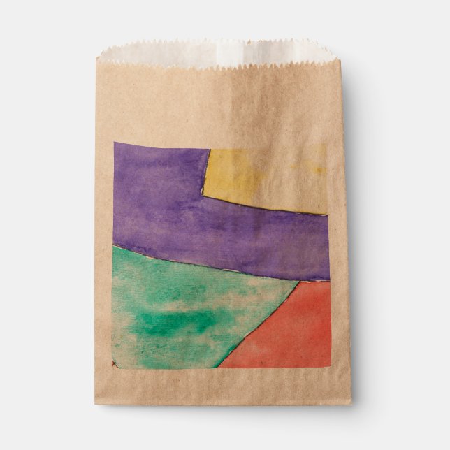 Sacolinha bolsa de favoritos com design abstrato (Frente)