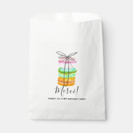 Sacolinha Bolsa de festa de aniversário de macarão francês