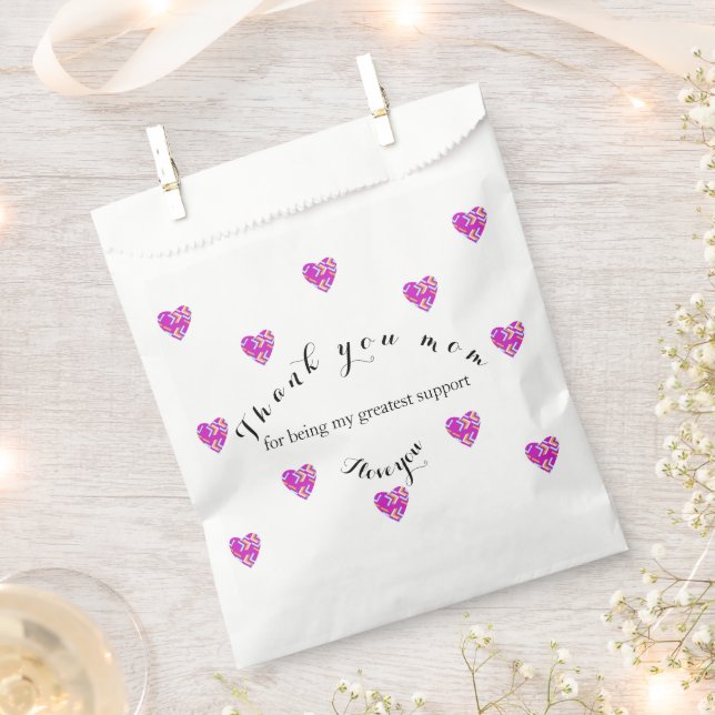 Sacolinha Bolsa de papel para regalar a mamá (Cortado)