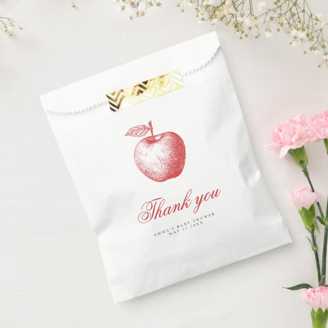 Sacolinha Bolsas Chá de fraldas Red Apple Favor (Selado)