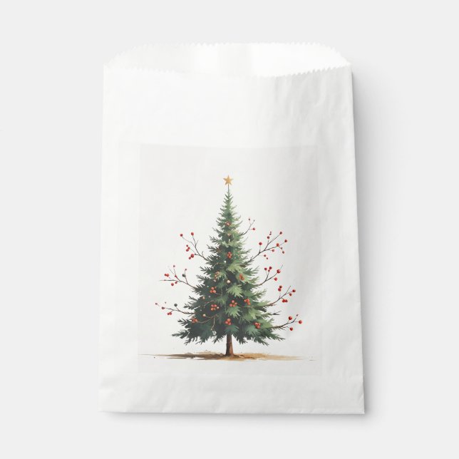 Sacolinha Bolsas da Festa de Árvore de Natal (Frente)