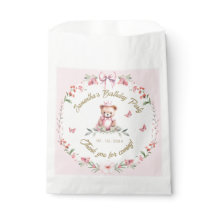 Bolsas de Favor de Aniversário Blooms & Bears