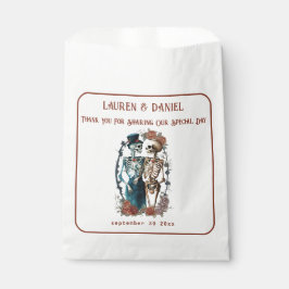 Sacolinha Bolsas De Favor De Casamento De Esqueleto Gótico M