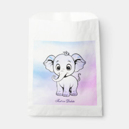 Sacolinha Bolsas de Favor de Elefante Bonito