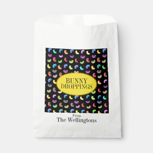Sacolinha Bolsas De Favor Do Bunny Droppings Jelly Beans (Frente)
