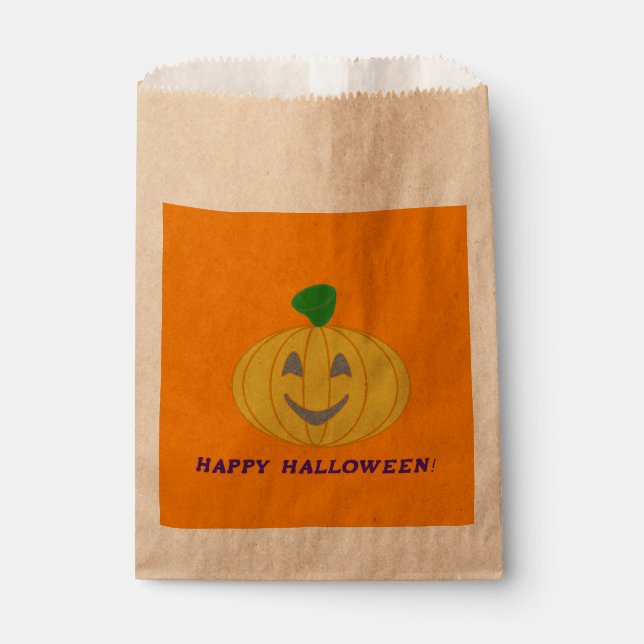 Sacolinha Bolsas de Favor do Halloween (Frente)