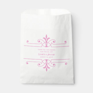 Sacolinha Bolsas de Favor Ornamental, cor-de-rosa v2