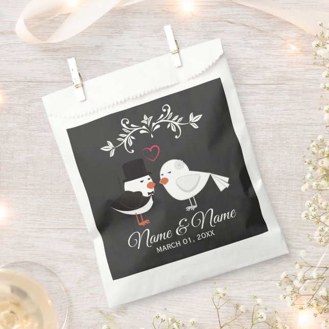 Sacolinha Bolsas de Favoritos de Casamento Personalizado (Cortado)