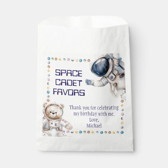 Sacolinha Bolsas de Favoritos de Festa de aniversário de Esp (Frente)