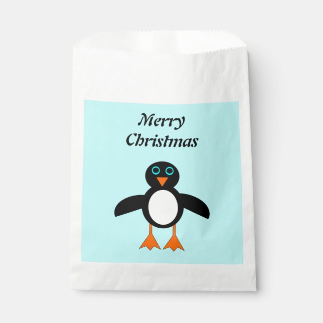 Sacolinha Bolsas de Favoritos Personalizados do Pinguim de C (Frente)