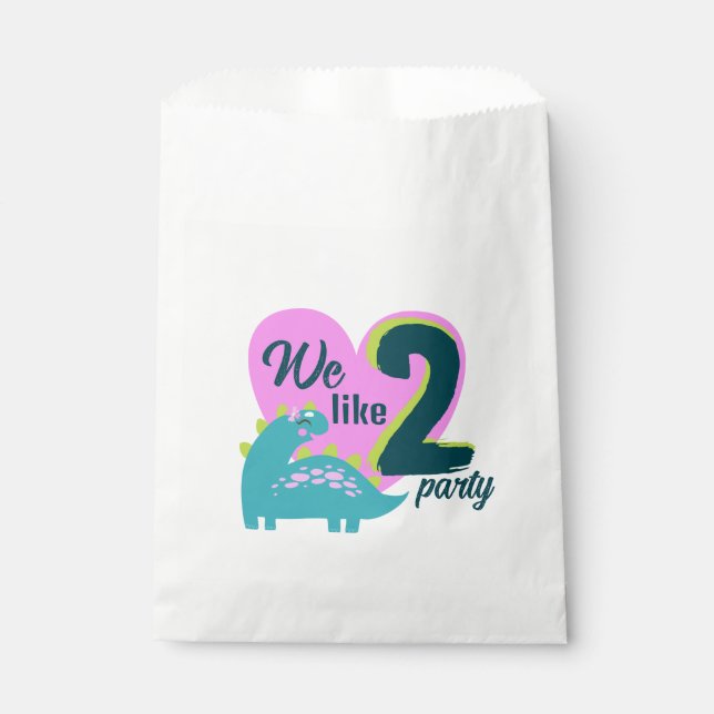 Sacolinha Bolsas de Festa de aniversario de meninas de segun (Frente)