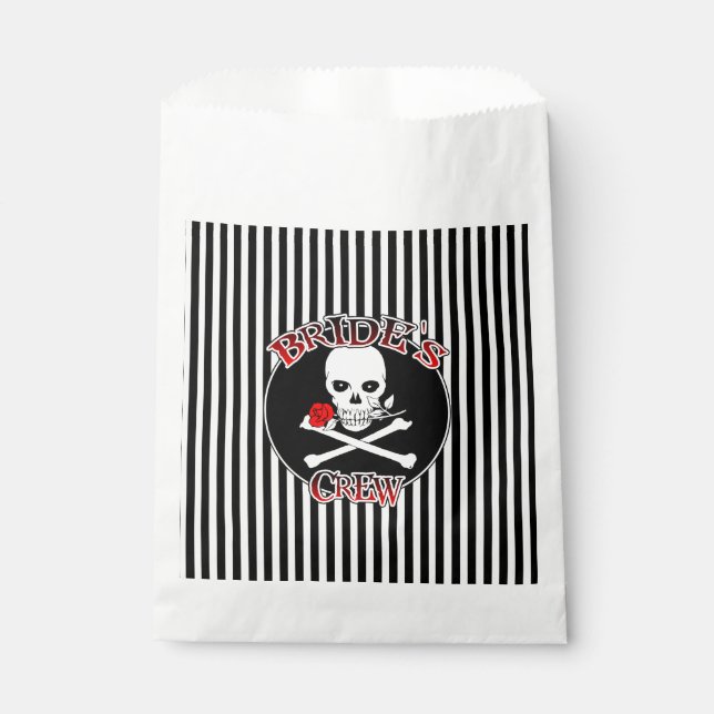 Sacolinha Bolsas do Favor da Tripulação da Noiva (Frente)