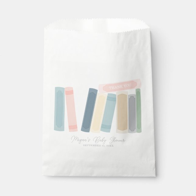 Sacolinha Bolsas Favoráveis do Chá de fraldas de Livro (Frente)