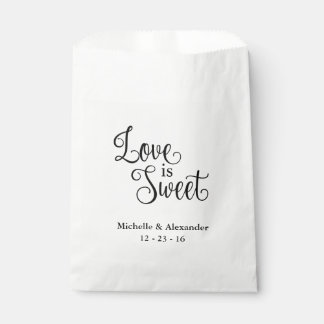 Sacolinha Bolsas Favoritas do Casamento - O amor é doce