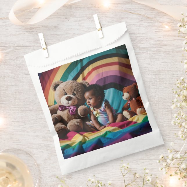 Sacolinha Bolsas Favoritos do chá de fraldas (Cortado)