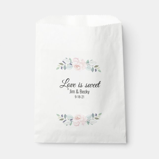 Sacolinha Bolsas florais simples de favoritos COOKIE (Frente)