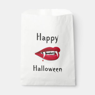 Sacolinha Bolsas/Lábios de Vampiro do Halloween White Favor