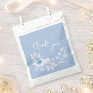 Sacolinha Bolsas Românticas Clássicas Azul Floral Romântica