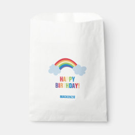 Sacolinha Bolsas Whimsic Rainbow Birthday Goodie