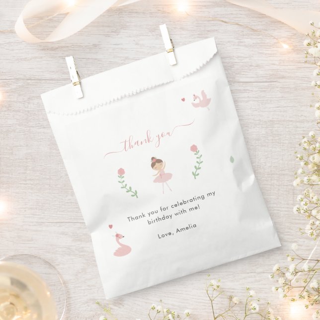 Sacolinha Bonita Ballerina Rosa Elegante, Rosa, Bolsas de An (Cortado)