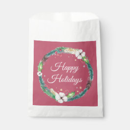 Sacolinha Bonito Boho Holiday Wreath