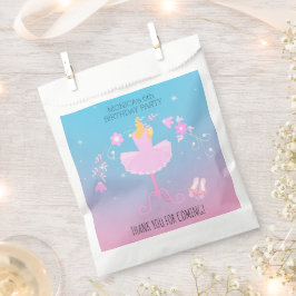 Sacolinha Bonito Festa de aniversário da garota Ballerina