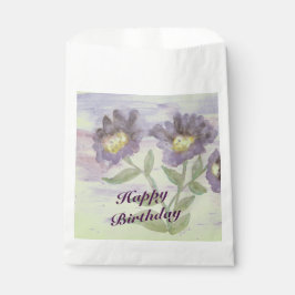 Sacolinha Bonito Roxo Flor