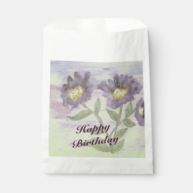 Sacolinha Bonito Roxo Flor (Frente)