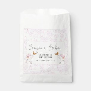 Sacolinha Bonjour Bebe - Chá de fraldas francês romântico