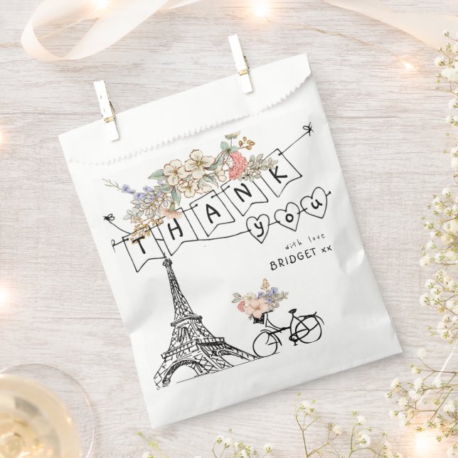 Sacolinha Bonjour Bebe Sexo Chá de fraldas Neutro (Cortado)