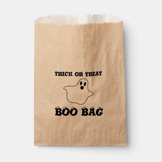 Sacolinha Boo Bag Halloween Kraft Favor Bag (Frente)