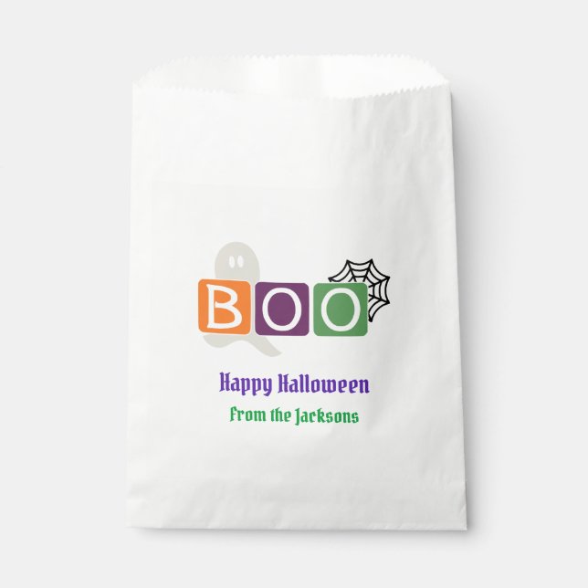 Sacolinha BOO Halloween Sayings Goodie Bag (Frente)