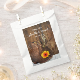 Sacolinha Boots Cowboy, Casamento Daisy Horse Bit Obrigado