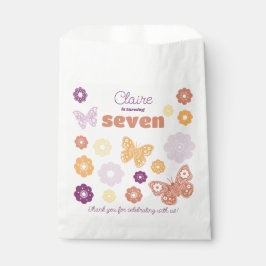 Sacolinha Borboleta Retro Obrigado Aniversário Favor Bag