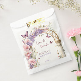 Sacolinha Borboletas de jardim entoadas favores de chá de fr