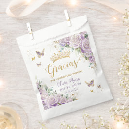 Sacolinha Borboletas Florais Lilases Roxas Quinceañera 15 16