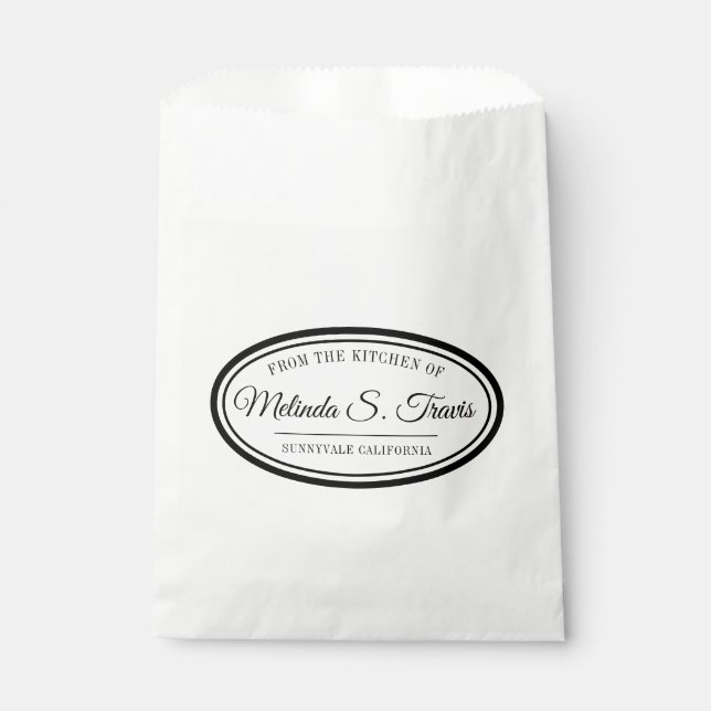 Sacolinha Borda Oval Da Cozinha de Bolsas Favoritas (Frente)