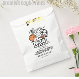 Sacolinha Born 2 Ball Sports Themed Boy 2nd Birthday Party