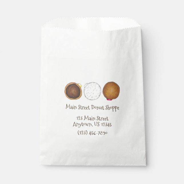 Sacolinha Boston Cream encheu de geleia Rosquinha de nogueir (Frente)