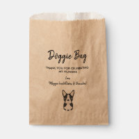 Boston Terrier Doggie Bag para Casamento, Favor Bo
