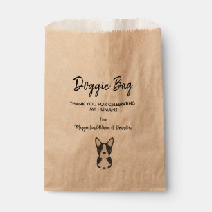 Sacolinha Boston Terrier Doggie Bag para Casamento, Favor Bo