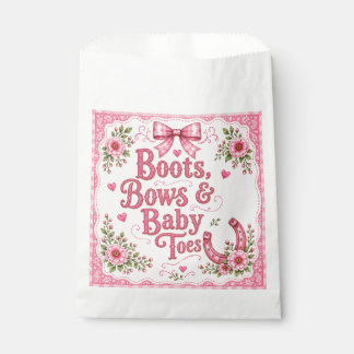 Sacolinha Botas, Laços e Dedinhos de Bebê