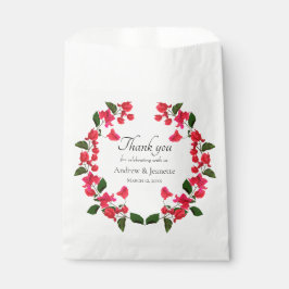 Sacolinha Bougainvillea Flower Wedding Favor Bag