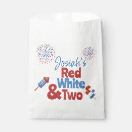 Sacolinha Branco vermelho e duas Festas de aniversário
