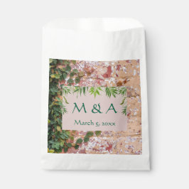 Sacolinha Bricks Verdes Pintados Casamento de Ivy Favorecem 