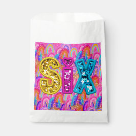 Sacolinha Bright Rainbow 6 Birthday