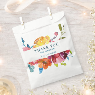Sacolinha Bright Summer colorida Casamento Favor Bag